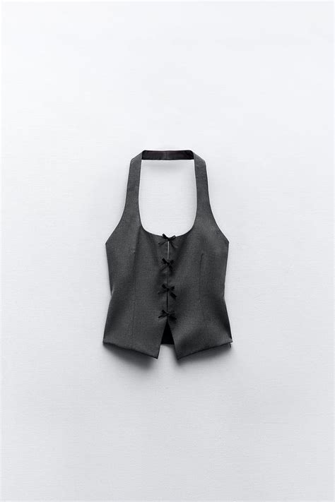 BOW HALTER TOP | Halter tops, Dos nu, Haut dos nu