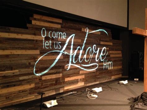 Pallet Projection Church Stage Design Church Stage Church Interior