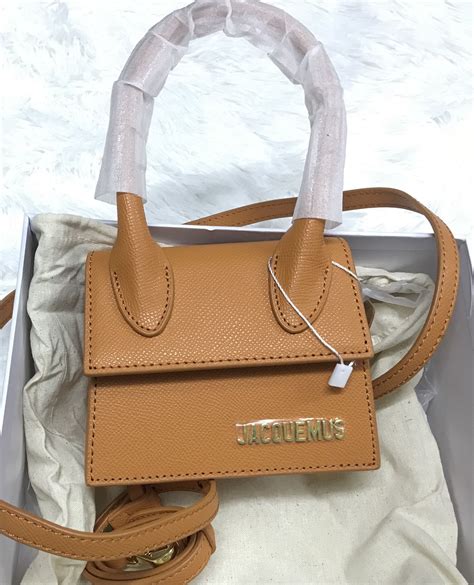 Genuine Leather Jacquemus Mini Bags Etsy