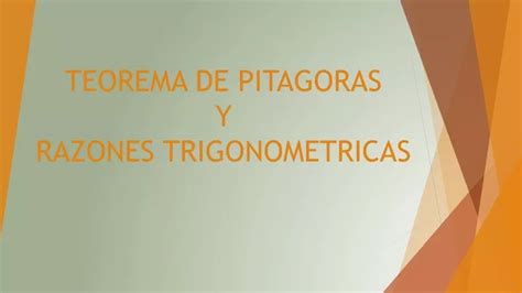 Ppt Clase Teorema De Pitagoras Y Razones Trigonometricas Powerpoint