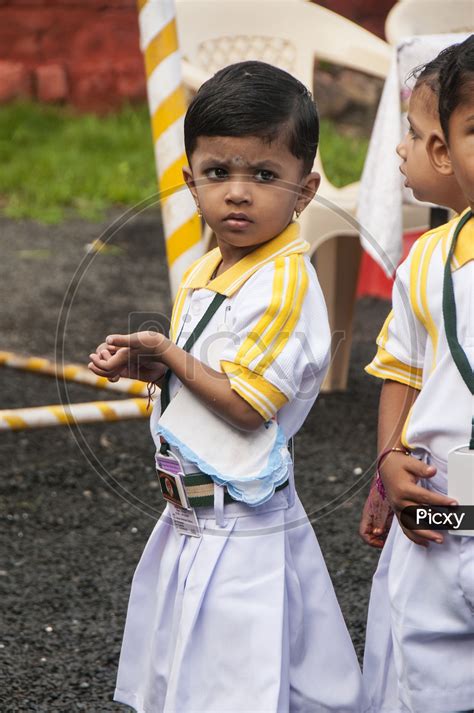 Image Of Portrait Of Indian School Girl In Uniform Ce856697 Picxy