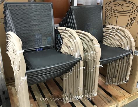 Costco outdoor stacking chairs, description: Sunvilla Micro Mesh Commercial Bistro Chair | Costco Weekender