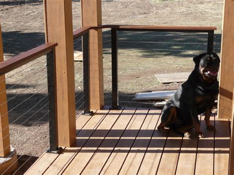 Using a certified contractor is critical to install it. Black Aluminum Cable Railing Systems - Contemporary ...