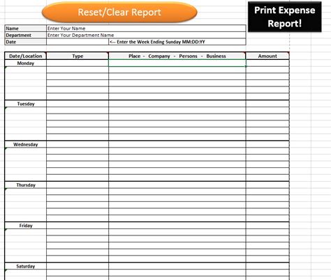 35 Free Printable Expense Report Templates Blue Layouts
