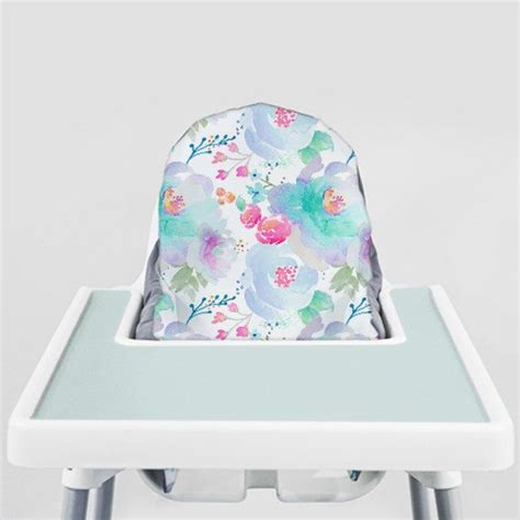 1x ikea antilop supporting cushion for high chair. Blue Blooms // IKEA Antilop Highchair Cover // High Chair ...