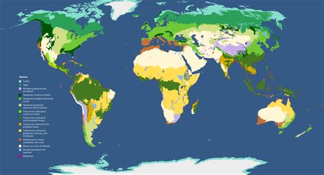 Biomes Of The World Maps On The Web Wetland Biome Desert Biome