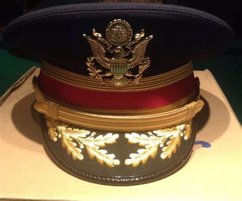 Army Officer Service Hat Kingform Cap Asu Dress Blue Artillery