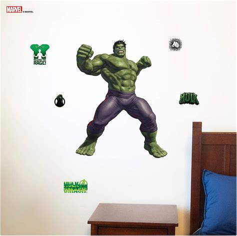 Marvel Incredible Hulk Wall Decal Hulk Wall Decals With 3d Augmented