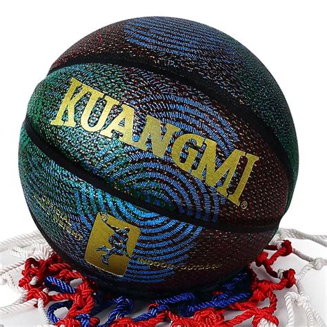 Kuangmi Druck Muster Pu Leder Basketball Uns Pro Street Ball Basketball