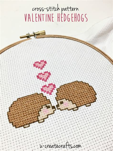 Go cross stitch crazy with our huge selection of free cross stitch patterns! Cross Stitch Pattern - Valentine Hedgehogs