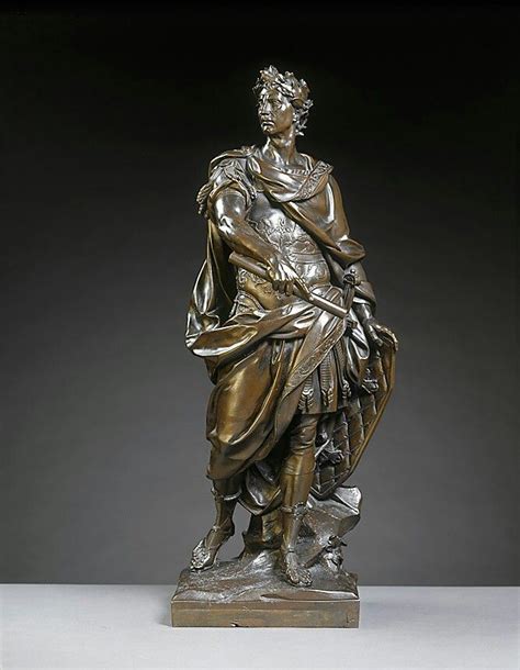 Nicolas Coustou 1658 1733 Bronze Statuette Of Julius Caesar Bronze