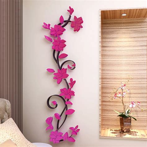 While some companies are content with simply printing conventional stickers and calling them wall decals, roommates' wall decals have been engineered specifically for the wall. 3D Crystal Wall Stickers Romantic Rose Flower Wall Sticker ...