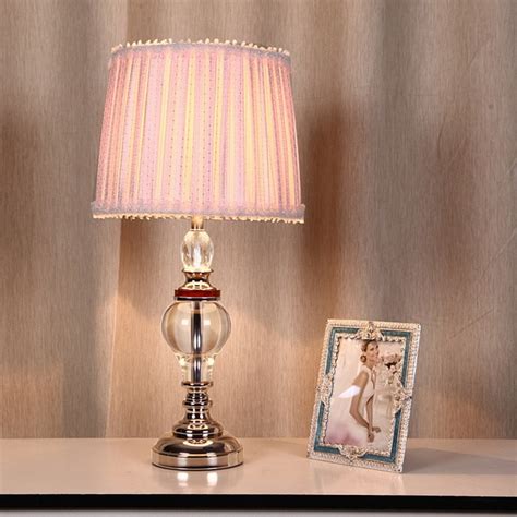 Modern Crystal Table Lamp Bedroom Lamp Bedside Lamp Pink Princess Room