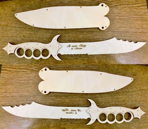 Laser Cut Wooden Knife Free Vector Designs Cnc Free Vectors For All