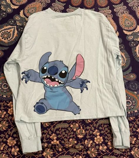 Disney World Lilo And Stitch And Angel Character Long Sleeve T Shirt