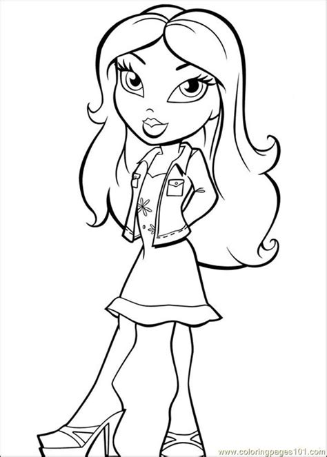 Brats211 Coloring Page Free Bratz Coloring Pages