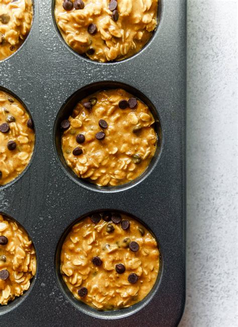 pumpkin chocolate chip oatmeal cups all the healthy things