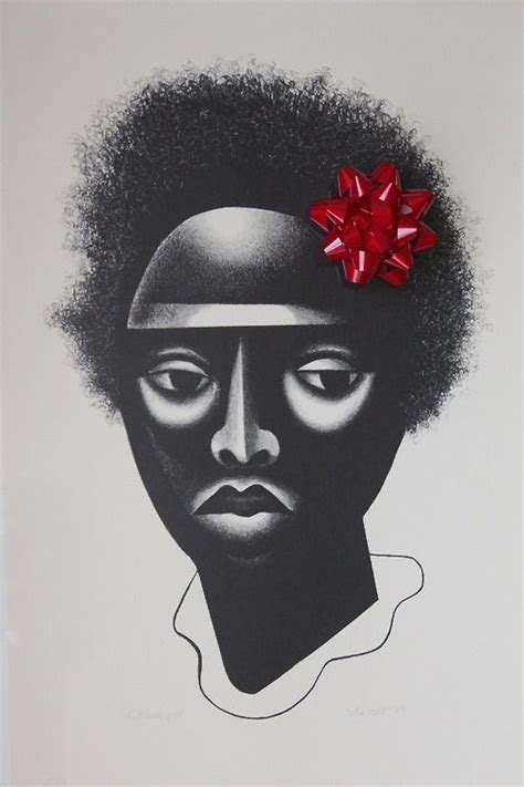 Embellished “black Girl” 2004 By Elizabeth Catlett African American