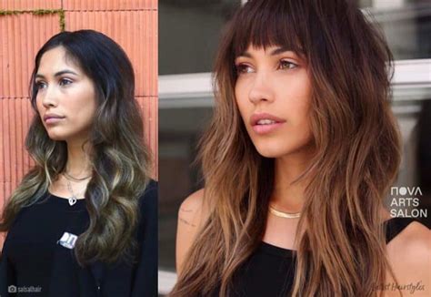 52 Trendy And Easy Long Layered Hair With Bangs For 2023