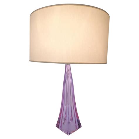 1980s Barbini Purple Murano Art Glass Table Lamp For Sale At 1stdibs