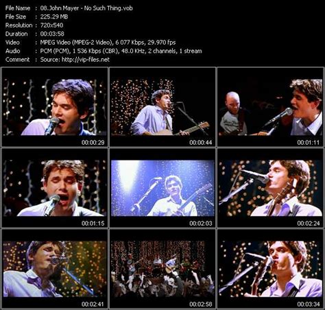 John Mayer Videos Download John Mayer Music Video No Such Thing