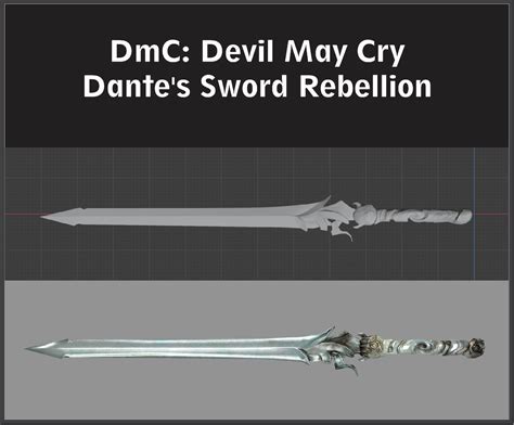 Dmc Devil May Cry Dante Sword Rebellion 3D Print Model Etsy