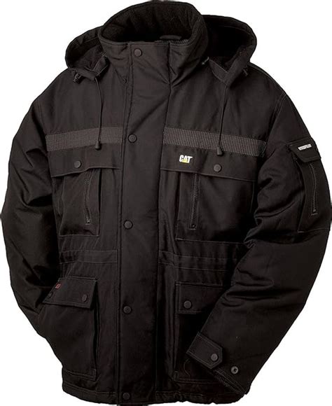 Caterpillar Men S Heavy Insulated Parka Black 2xlt Amazon Ca Clothing And Accessories