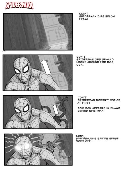 Spider Man Samples Frank Forte Storyboards