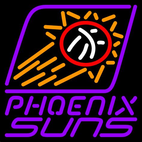 Phoenix suns logo, colour, svg. NBA Phoenix Suns Logo Neon Sign - Neon