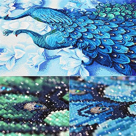 Diamond Painting Full Drill Beautiful Peacock Diy Arts Craft For Home