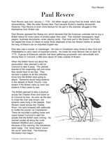 Johnson, thurgood marshall, and cesar chavez. Learn About Paul Revere (Colonial Times Printable, K-3rd ...