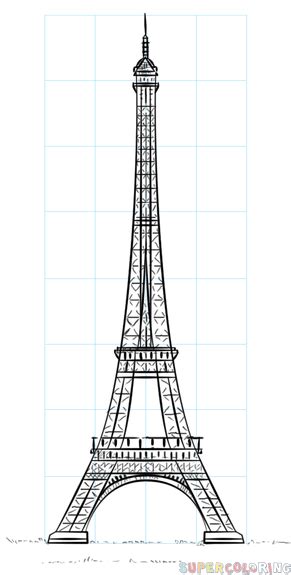 Der tour eiffel ist das wahrzeichen von paris und prägt das heutige stadtbild wie keine andere sehenswürdigkeit. 30 Eiffelturm Zeichnung Einfach - Besten Bilder von ...
