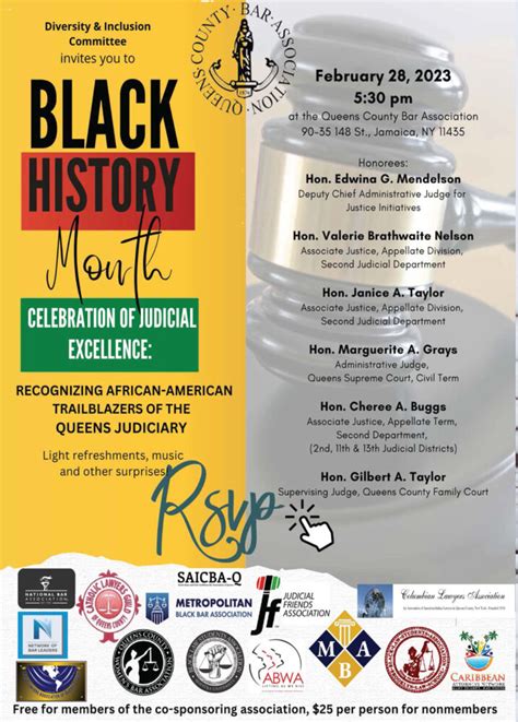 Black History Month Celebration Of Judicial Excellence Recognition Of African American