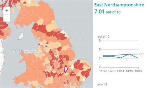 Interactive Map Lets You Check How Happy Your Town Is Interactive Map