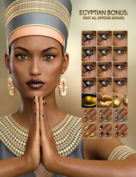 Egyptian Mega Bundle Characters Outfits Hair Poses And Lights 3d