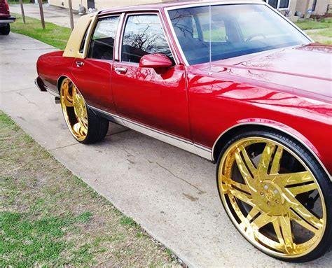 Ace 1 Candy Red Chevy Ls Brougham Box On Gold 30 Rucci Forged