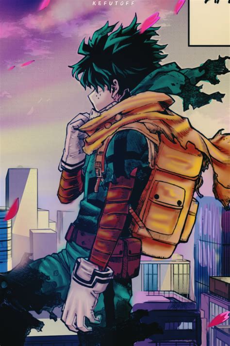 Deku Panel Colouring From My Hero Manga In 2022 Manga Poster Prints