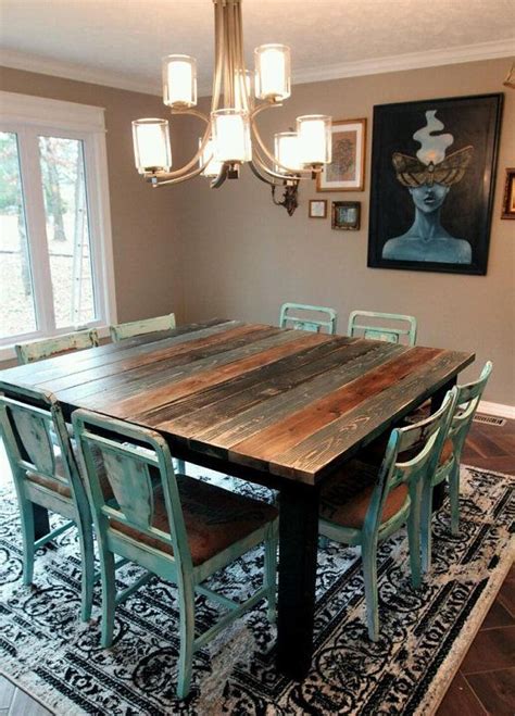 The space between the seat of the chair and the tabletop should be around 12. 5 square dining table. Hand built and made to last. This ...