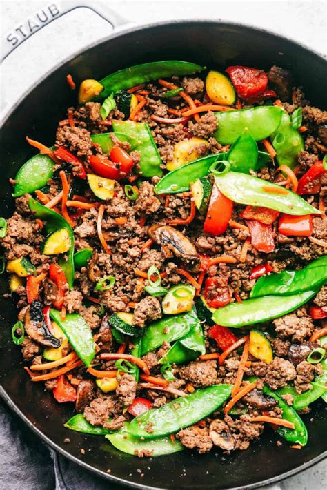 Combine this increased surface area with the extra handling and equipment that the ground beef has had to go through, and the ground beef gets lots more chances to pick up. Korean Ground Beef Stir Fry - Most Popular Ideas of All Time