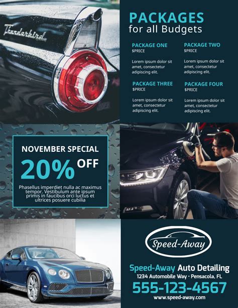 Car Detailing Flyers Template