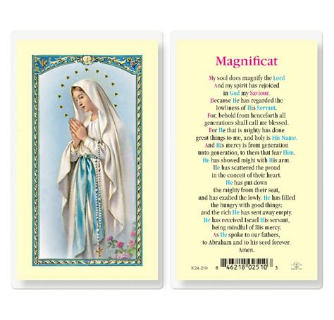 Magnificat Laminated Holy Card 25 Pack