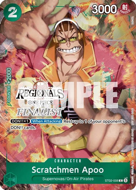 Scratchmen Apoo Online Regional 2024 Finalist One Piece Promotion