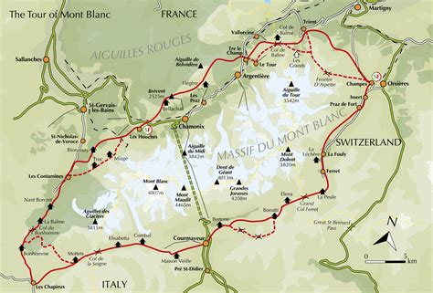 Trekking The Tour Of Mont Blanc Guidebook And Map Cicerone Press