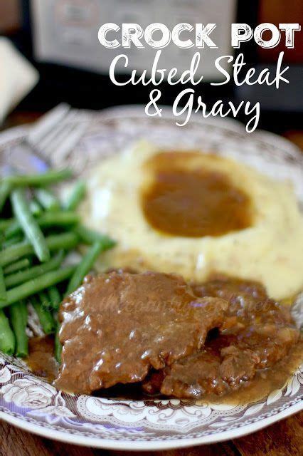Cook, on low, for 8 hours. Crock pot cubed steak with gravy | Recipe | Recipes ...