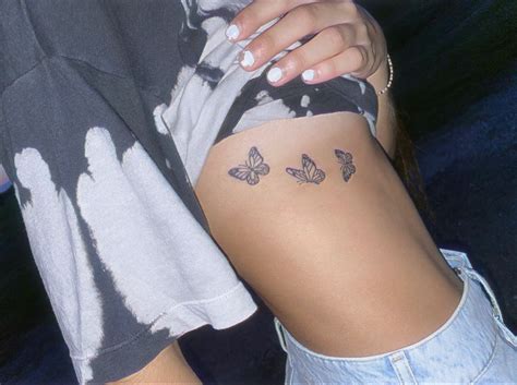 Small Butterfly Tattoo On Ribs In Cute Tattoos For Women