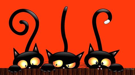 Halloween Cat Desktop Wallpapers Wallpaper Cave
