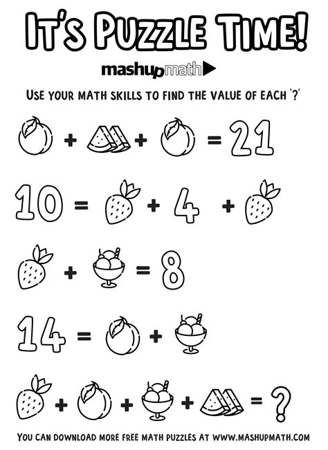 Math Puzzle Worksheets Pdf Printable Halloween Word Search Puzzle