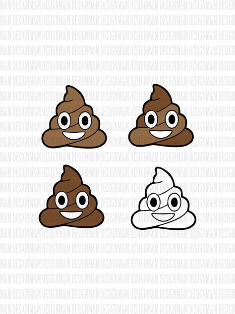 Craft Supplies And Tools Papercraft Eps Poop Emoji Svg Poop Svg Emoji