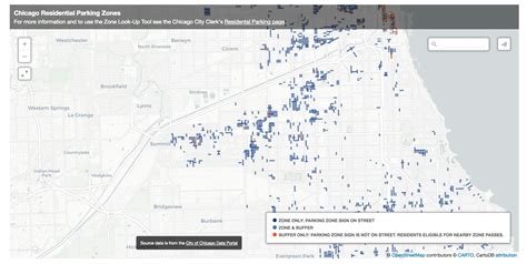 Launch Chicago Residential Parking Zones Map Dxo