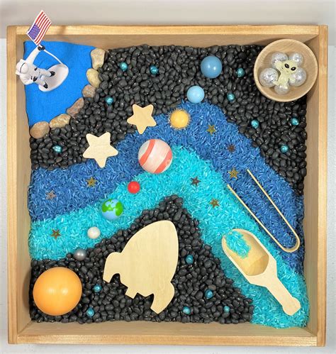 Outer Space Sensory Bin Solar System Sensory Bin Space Etsy